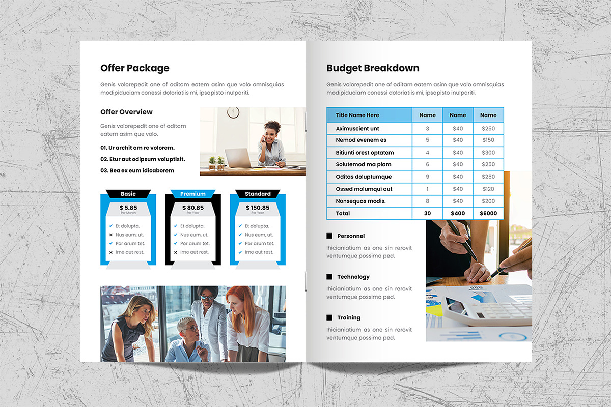 Project Proposal Brochure Template, a Brochure Template by White Graphic (Photo 10 of 11)