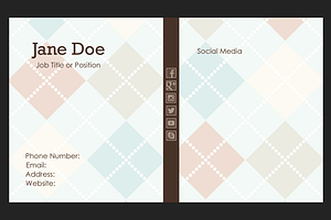 Sweater Print Business Card Template