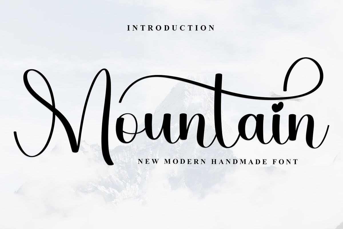Mountain, a Font by FreshTypeINK (Photo 1 of 8)