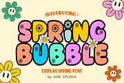Spring Bubble - Bubble Font Types, a Font by KiddoGlyphs Studio (Thumbnail 1 of 3)