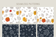 Hand drawn leaves of different trees, a Decorative Illustration by Tkoko vectors & patterns (Thumbnail 3 of 14)