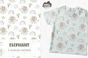 Elephant, a Pattern Graphic by AnnieArt (Thumbnail 1 of 5)