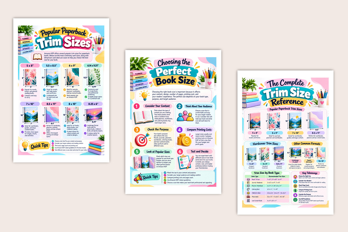 Amazon KDP Trim Size Mastery, a Stationery Template by Designmela01 (Photo 4 of 5)