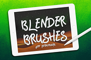 BLENDER BRUSHES FOR PROCREATE, a Brush Add-On by seamless team (Thumbnail 1 of 5)