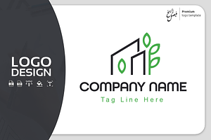 Home Gardening Logo Template