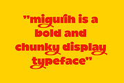 Migurih Bold Food Display Font, a Sans Serif Font by Serbaneka Studio (Thumbnail 7 of 7)