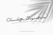Claudette Signature | Signature Font, a Script Font by Ngapak Studio (Thumbnail 1 of 11)
