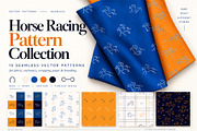 Horse racing pattern collection, an Animal Illustration by Naurider (Thumbnail 1 of 5)