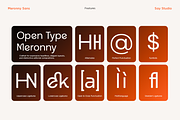 Meronny - Geometric Ligature Font, a Sans Serif Font by Say Studio (Thumbnail 4 of 10)