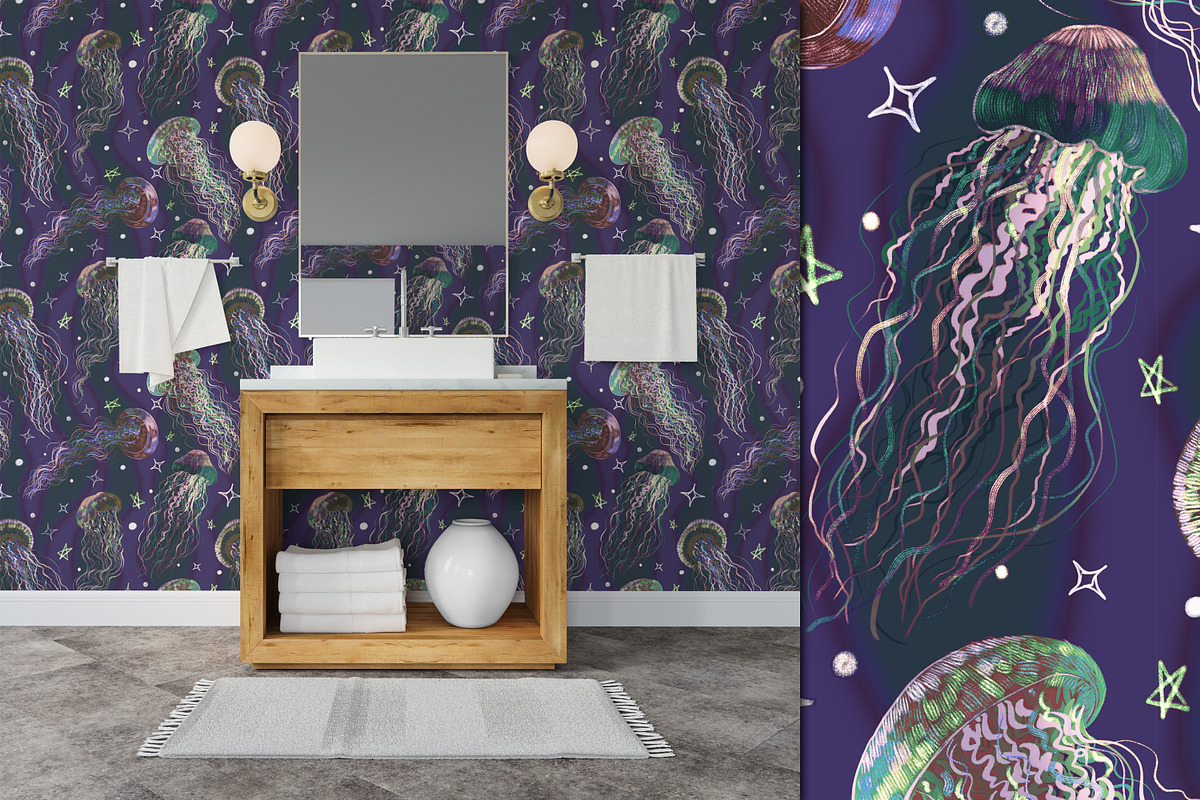 Jellyfish, a Pattern Graphic by Andre_Eva (Photo 6 of 8)