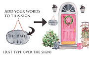 Christmas Doorway & Wreath, an Illustration by Graphic Blue Bird (Thumbnail 6 of 7)