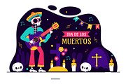 10 Dia de los Muertos Illustration, a Person Illustration by denayunebgt (Thumbnail 4 of 4)