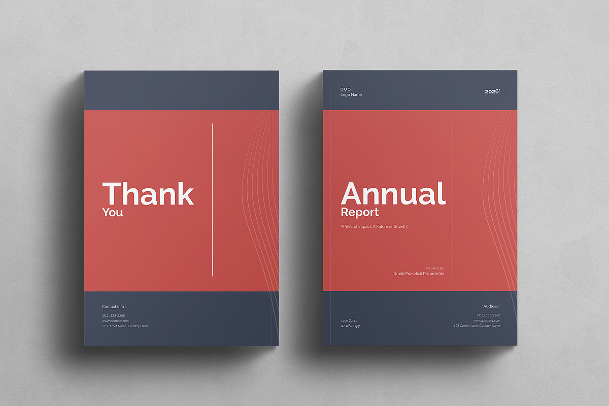 Annual Report Template – 20 Pages, a Brochure Template by E-Type (Photo 8 of 8)
