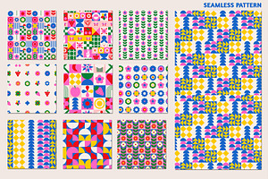 Bright Geometric Pattern & Shapes