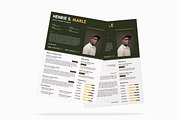 Green Abstract Background Resume, a Resume Template by iDoodle Studio (Thumbnail 4 of 4)
