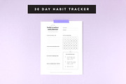 Habit Tracker Printable—1 New Habit, a Templates & Theme by Kristy Black Creative (Thumbnail 1 of 2)
