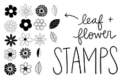 Procreate Stamp Flowers Set, a Brush Add-On by Positively Present (Thumbnail 9 of 10)