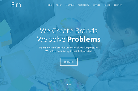 Eira - One Page Portfolio Template