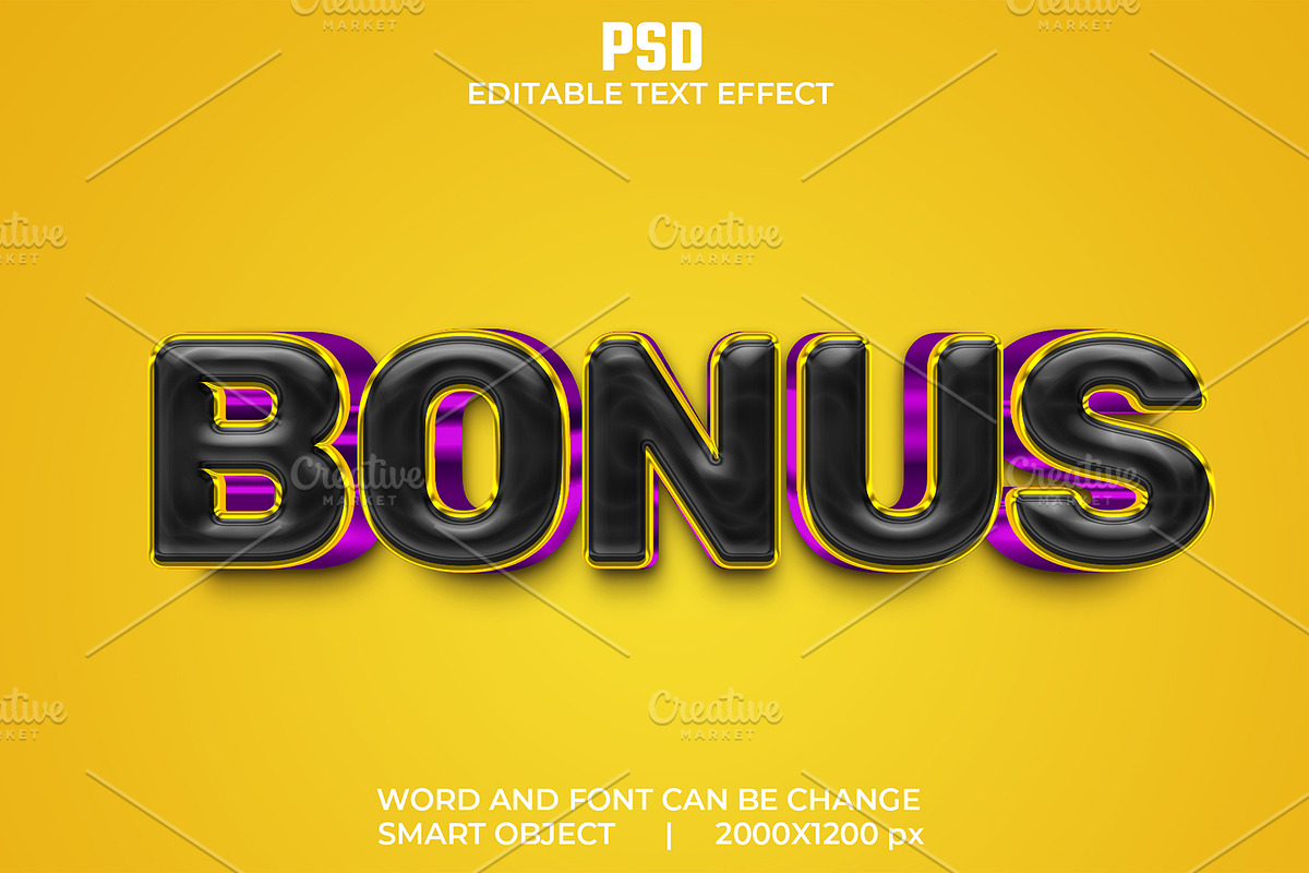 Bonus 3d Editable Psd Text Effect, a Layer Style Add-On by bdrobin (Photo 2 of 2)