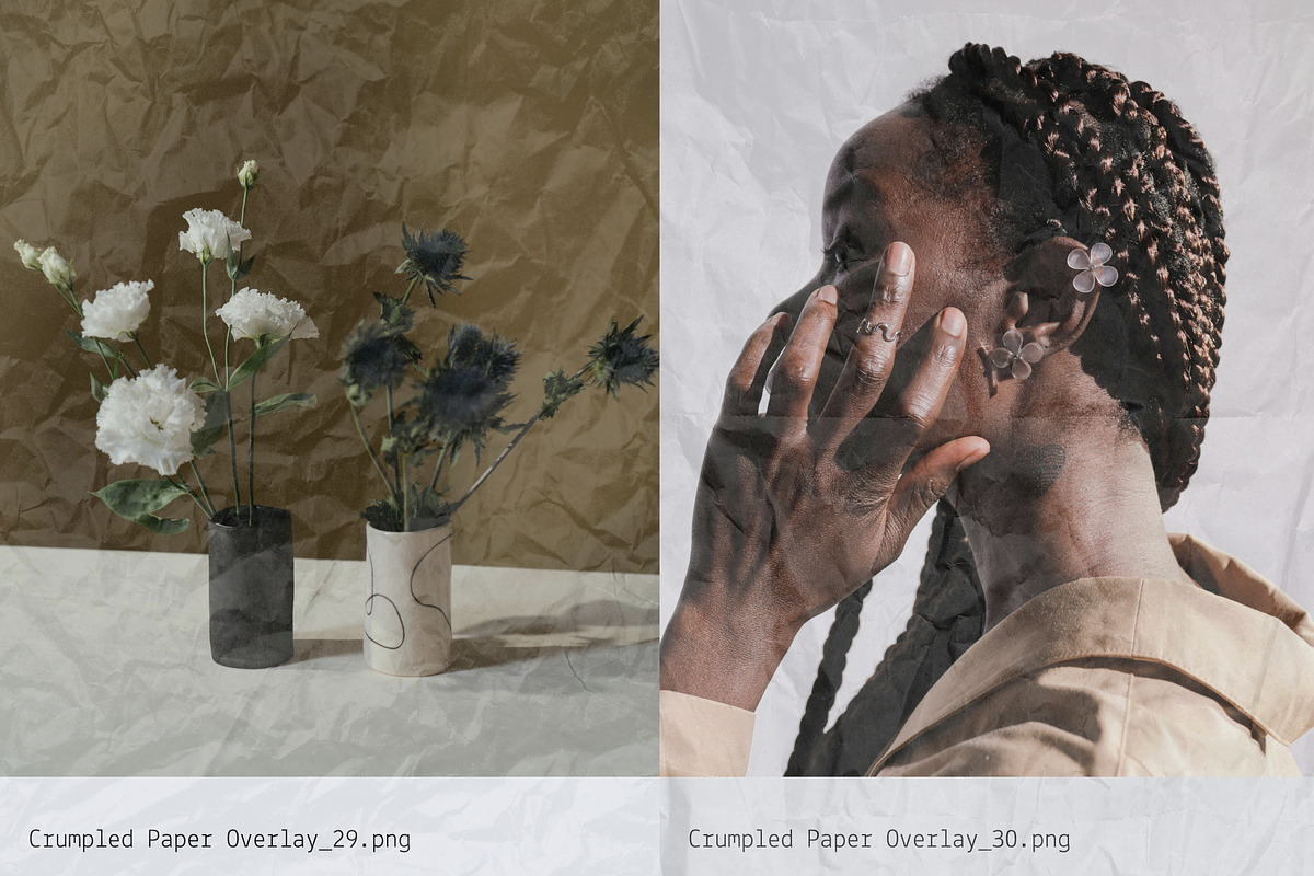 Crumpled: Paper Texture Overlays, a Texture Graphic by Anastasiia VNSK (Photo 2 of 19)