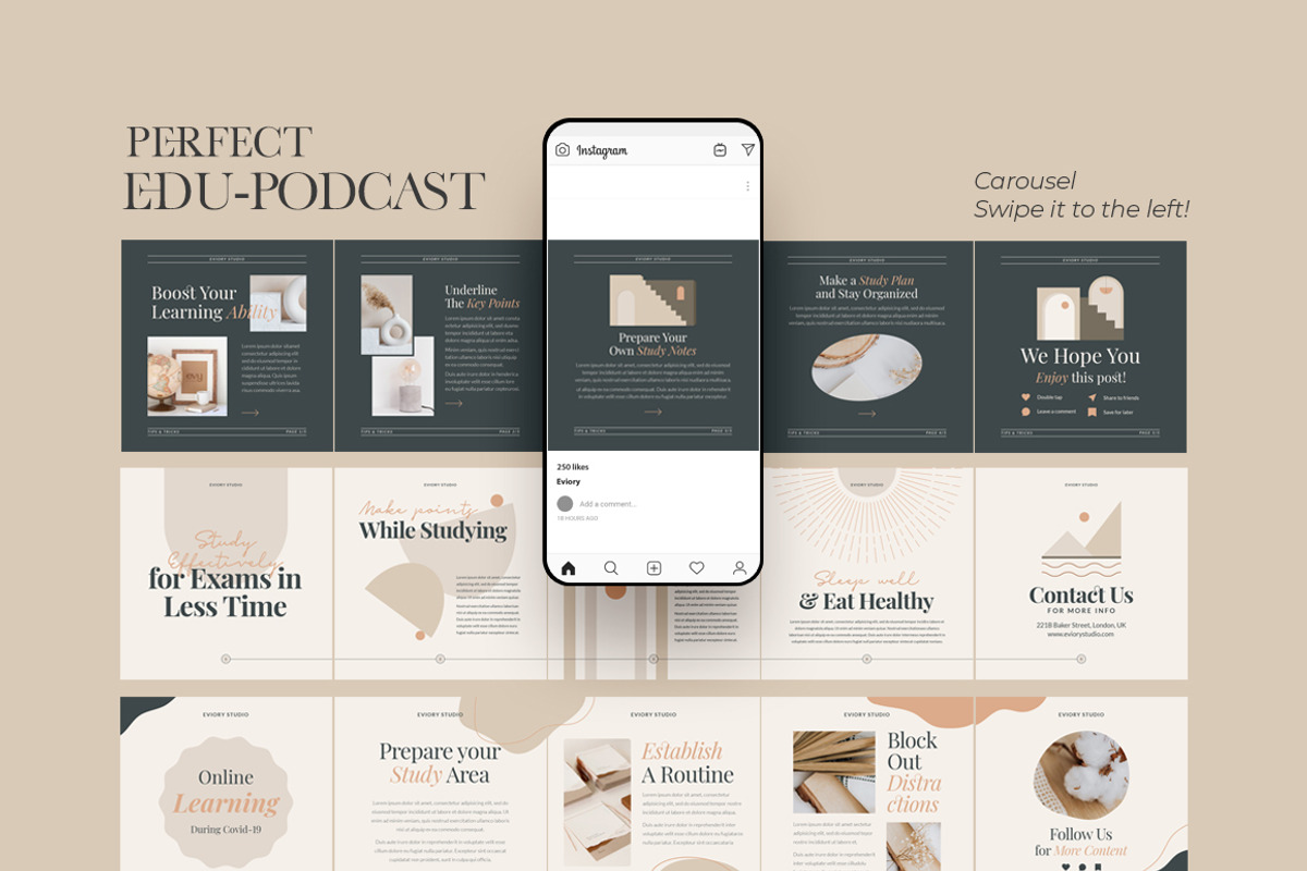 Instagram For eCourse Coach CANVA PS, a Social Media Template by Eviory (Photo 22 of 56)