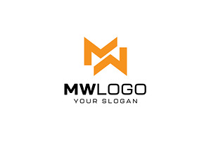 MW Logo - Vector Design Template, a Branding & Logo Template by brandphant