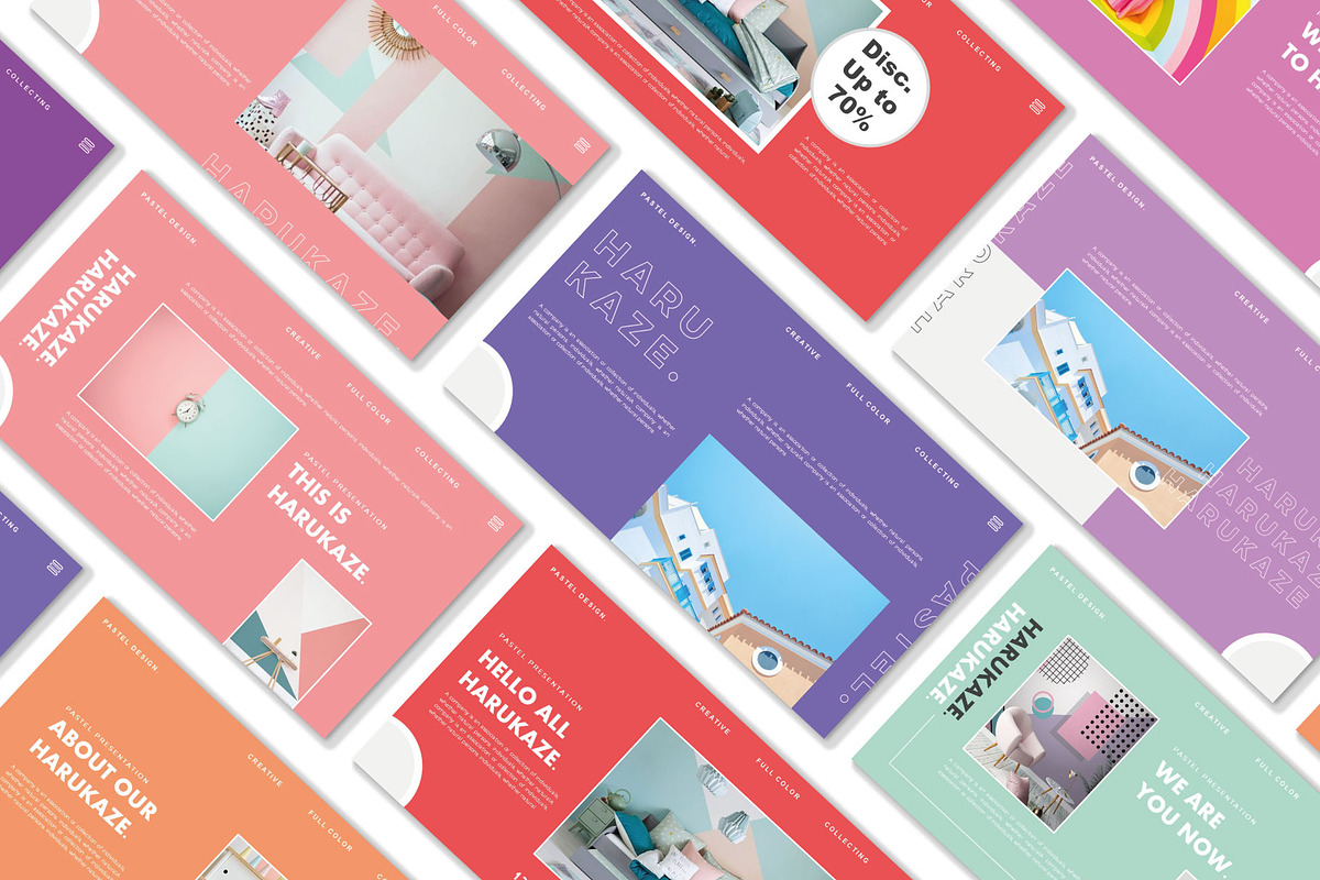 HARUKAZE | Pastel Google Slide, a Presentation Template by Barland Design (Photo 1 of 10)