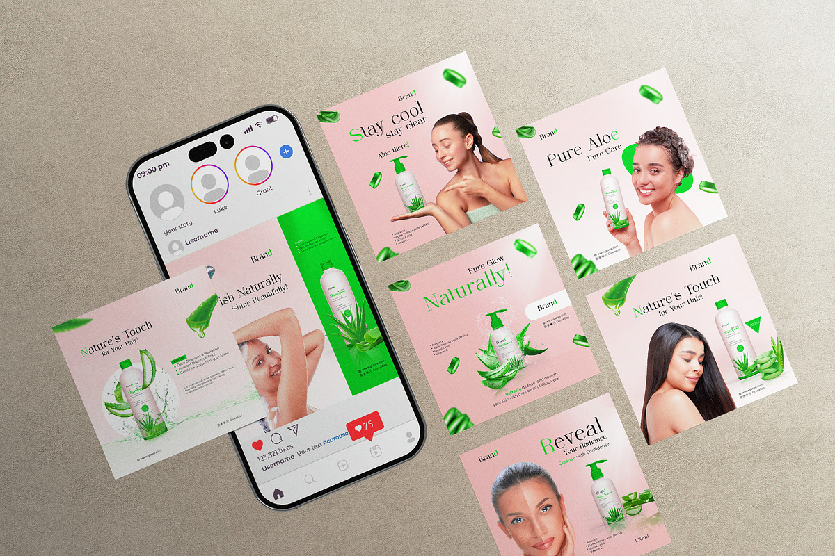 Luxury Social Media  Post Template, a Social Media Template by HOQ Advertising (Photo 5 of 7)