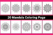 Mandala Coloring Book Pages, a Pattern Graphic by mirajeee (Thumbnail 2 of 2)