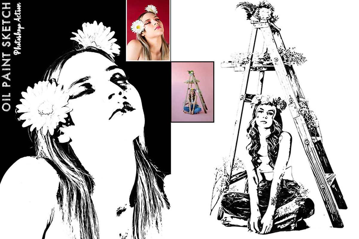 30 Modern Sketch Photoshop Actions, an Action Add-On by Jacpot007 (Photo 15 of 26)
