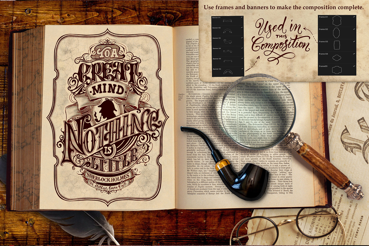 Victorian Lettering Creator Kit, a Brush Add-On by Letter Elfa Studio (Photo 8 of 13)