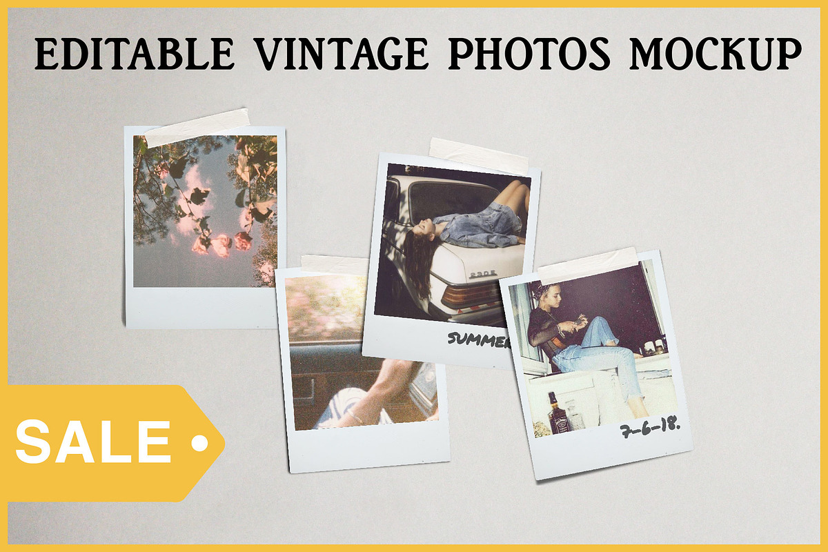 Editable Photo Mockup Psd ON SALE, a Product Mockup by Tropical Type (Photo 1 of 6)