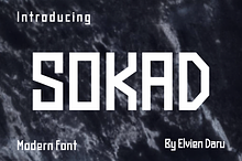 Sokad - Display Font