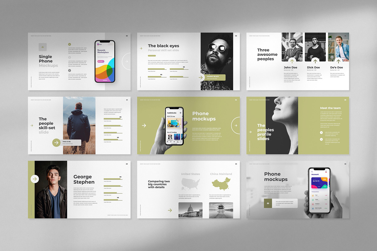 Bright PowerPoint Template, a Presentation Template by Creathrive Design (Photo 6 of 9)