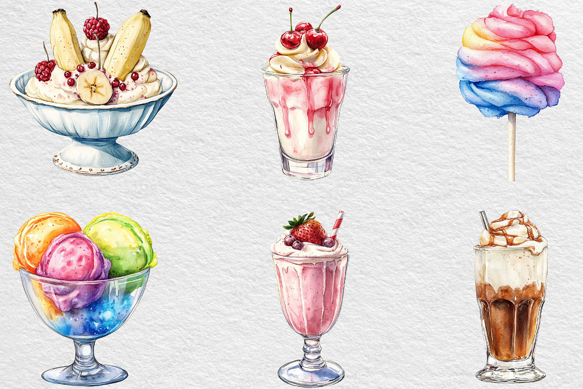 Summer Sweet Treats Clipart, an Illustration by Black Bird Studio (Photo 2 of 6)