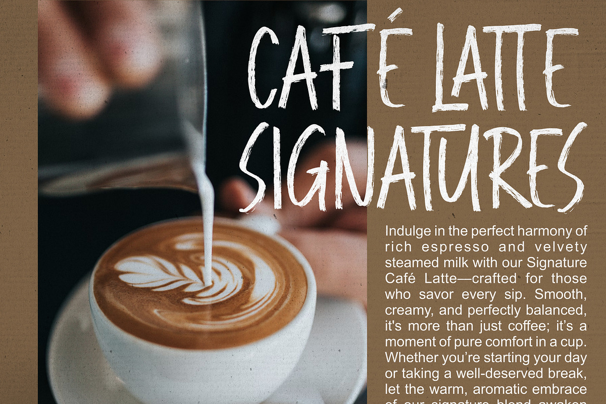 Roasted Beans – Dry Brush Font, a Handwritten Font by VASTARD STUDIO (Photo 7 of 12)