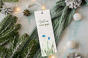 Cozy Christmas Bookmark Mockup, a Product Mockup by TatiMockup (Thumbnail 4 of 4)