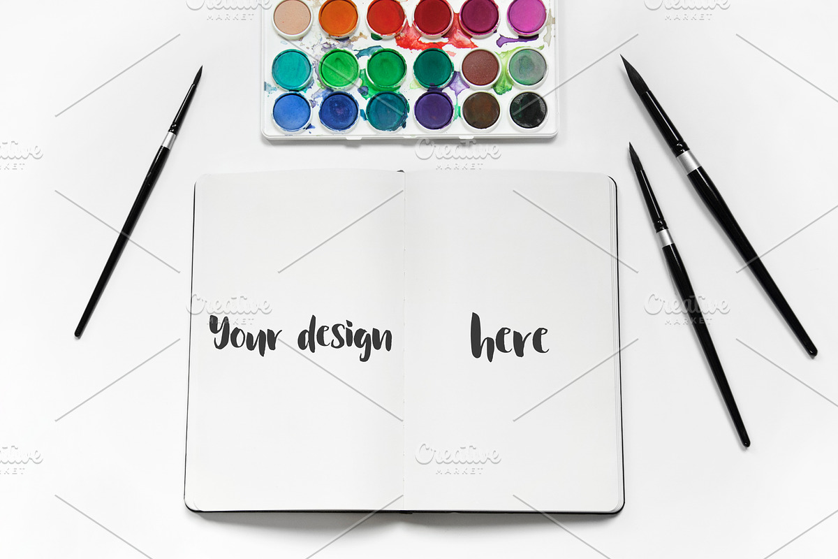 Watercolor Mockups, a Product Mockup by Ale Estrada (Photo 4 of 5)