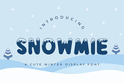 Snowmie - A Cute Winter Display Font, a Font by CraftlabSVG (Thumbnail 1 of 7)