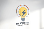 Lightbulb & Electric Logo Design, a Branding & Logo Template by YUDesignStore (Thumbnail 2 of 8)