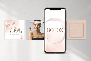 Botox & Esthetician Canva Templates