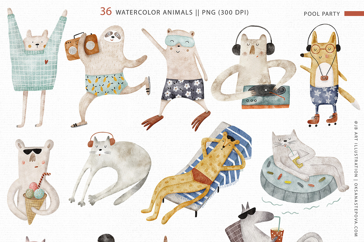 Forest Party, an Animal Illustration by Oksana Stepova (Photo 9 of 16)
