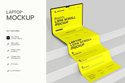 Laptop Website Long Scroll Mockup, a Product Mockup by graphypix (Thumbnail 2 of 4)
