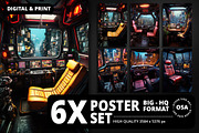 Cyberpunk Vehicle Interior Poster, a Background Graphic by Other Side Art (Thumbnail 1 of 5)
