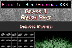 Grass 1 brush set by FloofTheBird
