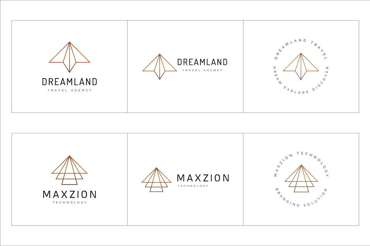 300 Geometric Premade Logo Bundle, a Branding & Logo Template by XpertgraphicD (Photo 30 of 63)
