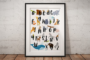 Animal Alphabet Poster