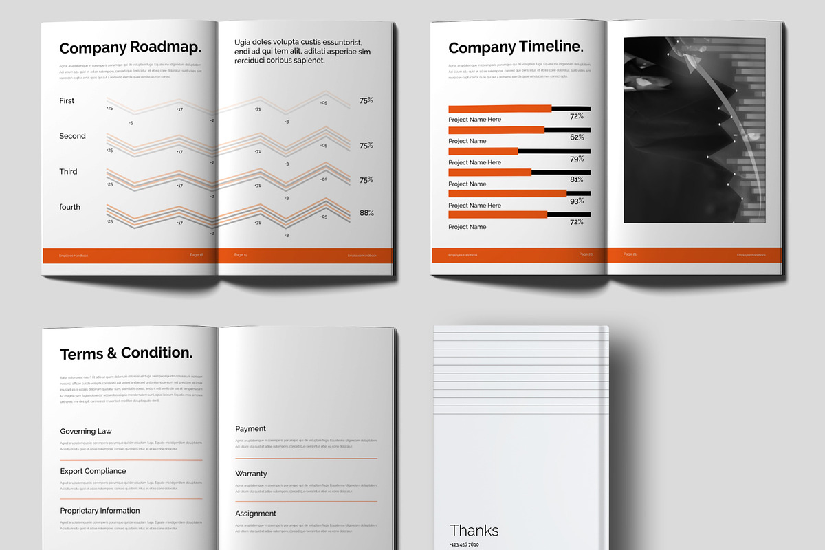 Employee Handbook Layout, a Brochure Template by ContestDesign (Photo 4 of 4)