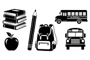 Back To School Silhouette Bundle, an Illustration by Designer_Momina (Thumbnail 32 of 51)