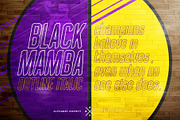 BLACK MAMBA FONT FAMILY, a Sans Serif Font by Alphabet Agency (Thumbnail 5 of 6)